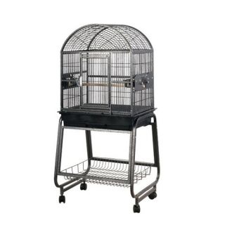 Medium Dome Top Style Bird Cage and Stand