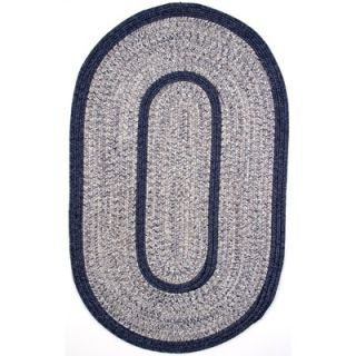 Thorndike Mills Town Crier Blue Heather with Blue Solids Rug