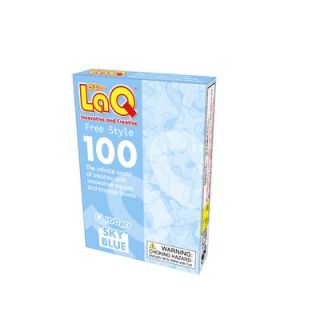 LaQ USA Free Style 100 Puzzle in Sky Blue   49 52907 00047 7