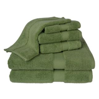 Calcot Ltd. 100% Supima Zero Twist Cotton 6 Piece Towel Set in Sage