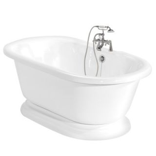 American Bath Factory Beacon Hill AcraStone Double Ended Champagne