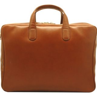 Aaron Irvin Sienna Leather Double Zip Briefcase