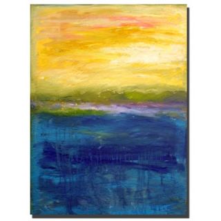 Trademark Global Gold and Pink Abstract by Michelle Calkins, Canvas