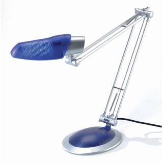 Lite Source Igor Desk Lamp in Silver and Blue   LSP 728SIL/BLU