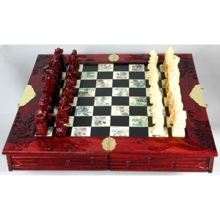Oriental Furniture Imperial Chess Set   GFT_GAME_YK141001L
