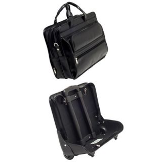 McKlein USA P Series Franklin Leather Detachable Wheeled Laptop Case