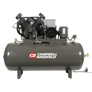 10 HP 120 Gallon Two Stage 3 Phase Fully Packaged Air Compressor with