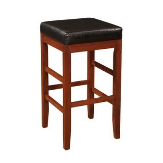 Powell Square Backless Barstool in Cherry