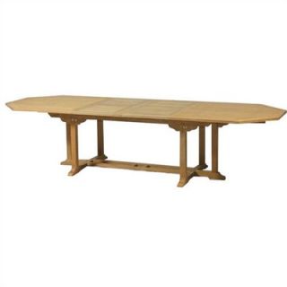  Grand Cayman Teak Octagonal Double Extension Dining Table   CY 126