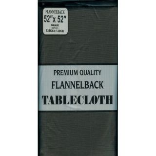 Carnation Home Fashions Solid Color Vinyl Flannel Backed