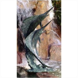 Brass Baron Sea Life Swordfish Fountain