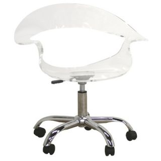 Wholesale Interiors Bounty Acrylic Low Back Swivel Office Chair   CC