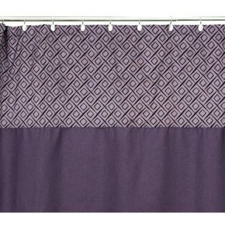 Chooty & Co Proverb Plum   Petal Pusher Lilac Pieced Shower Curtain