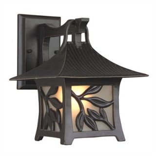 Craftmade Mandalay Hanging Outdoor Wall Lantern with Leaf Detail in