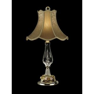 Dale Tiffany Victorian One Light Table Lamp in Polished Chrome