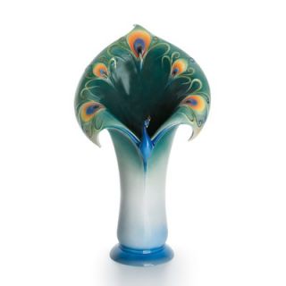 Franz Collection Peacock Splendor Large Porcelain Vase