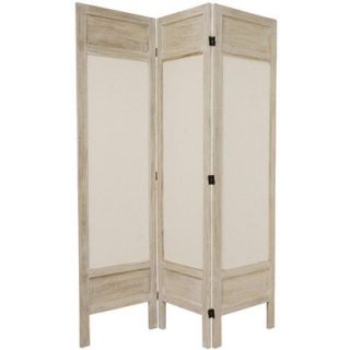 Oriental Furniture 6 Feet Tall Solid Frame Fabric Room Divider in
