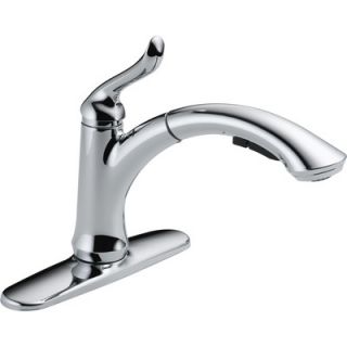 Delta Linden Single Handle Centerset Pull Out Kitchen Faucet   4353