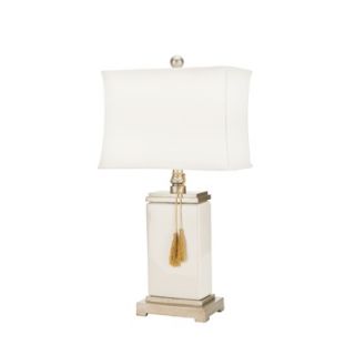 Safavieh Porcelain Table Lamp in White and Ivory   LIT4000A
