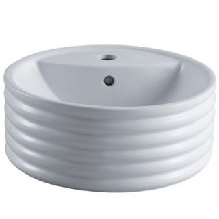 Elements of Design Tower Bathroom Sink in White