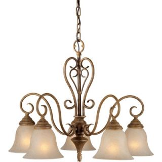 Forte Lighting 5 Light Chandelier with Mica Shade   2391 05 17