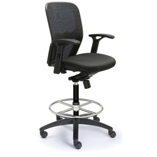 Height Adjustable Drafting Polo Chair with Mesh Back