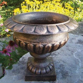 Iron Grecian Round Urn Planter