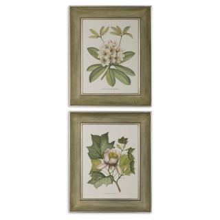Uttermost Rhododendron and Tulip Tree Wall Art (Set of 2)