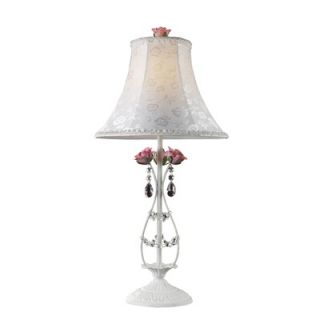 Dimond Lighting Rosavita One Light Table Lamp in Antique White
