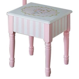 Teamson Kids Bouquet Vanity Table and Stool Set
