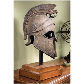 Design Toscano Macedonian Battle Helmet Museum Sculpture in Antique