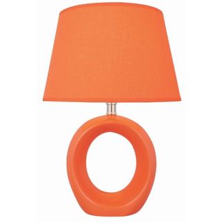 Bellona Table Lamp in Orange Ceramic