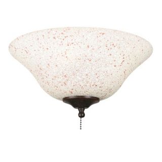 Fanimation Rust and Cream Speckled Ceiling Fan Glass
