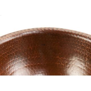 Premier Copper Products 12 Round Self Rimming Hammered Copper