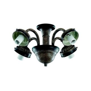 Monte Carlo Fan Company Traditional Four Light Branched Ceiling Fan