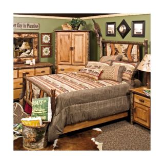 Fireside Lodge Hickory Panel Bedroom Collection   8002RM