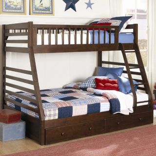  Bedroom Twin over Full Bunk Bed with Built In Ladder   500 192