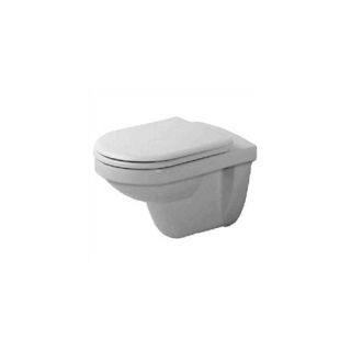 Moai Wall Mount Toilet with Seat and Cover in White