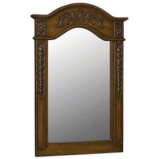 Belle Foret Carved Mirror in Medium Oak