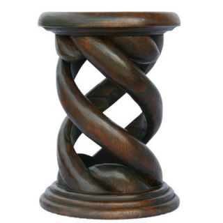 EXP Décor Hand Carved Corkscrew End Table/Sofa Table/Side Table
