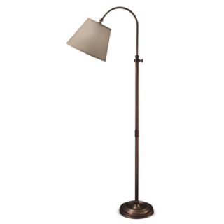 Lighting Enterprises Floor Lamp with Khaki Linen Hardback Shade in
