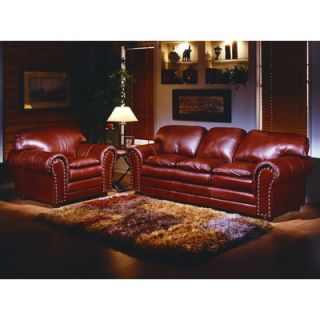 Omnia Furniture Torre 4 Piece Leather Living Room Set   TOR 4SLRS