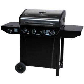 CharBroil Classic 4 Burner Gas Grill with Side Burner   463440109