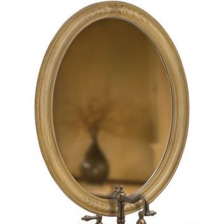 Belle Foret Single Oval Mirror in Light Brown