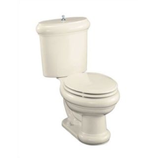 Kohler Revival Two Piece Elongated Toilet with Polished Chrome Trim