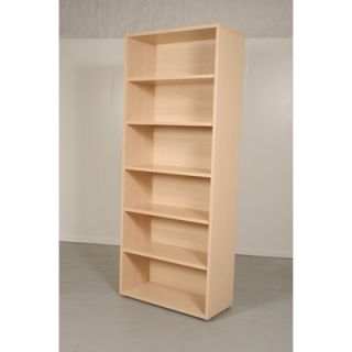 Tvilum Pierce Office Six Shelf Bookcase in Light Maple