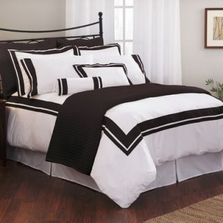 Wildon Home ® Inlay Duvet Cover Collection in White / Black   SQJCE