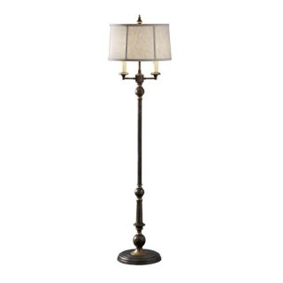 Thomlinson Place Two Light Floor Lamp in Midnight Silver