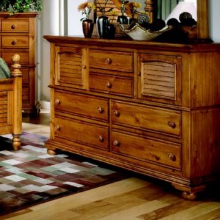 American Woodcrafters Cottage Traditions Triple 7 Drawer Dresser