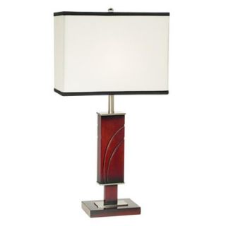 Pacific Coast Lighting Union Square Table Lamp in Mahogany and Brushed